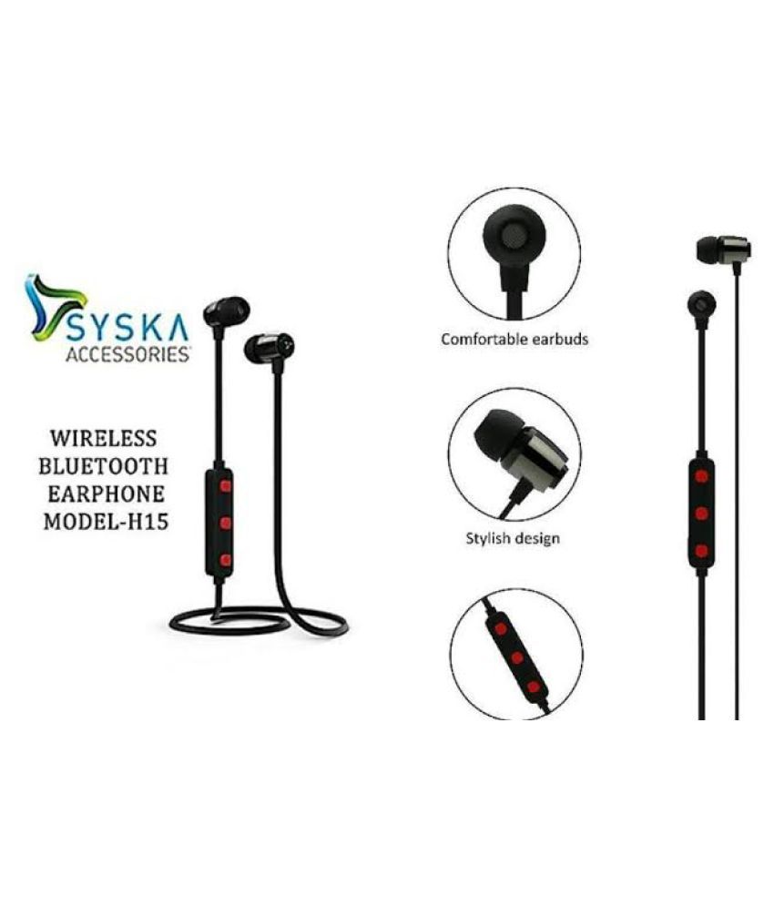 SBS SYSKA BLUETOOTH NECKBAND EXTRA BASS Neckband Wireless With Mic
