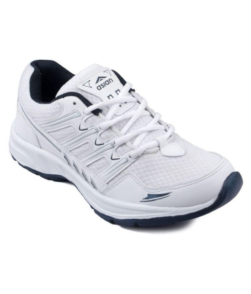     			ASIAN  White  Men's Sports Running Shoes