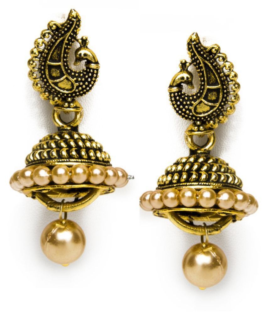 1 gram gold jhumkas