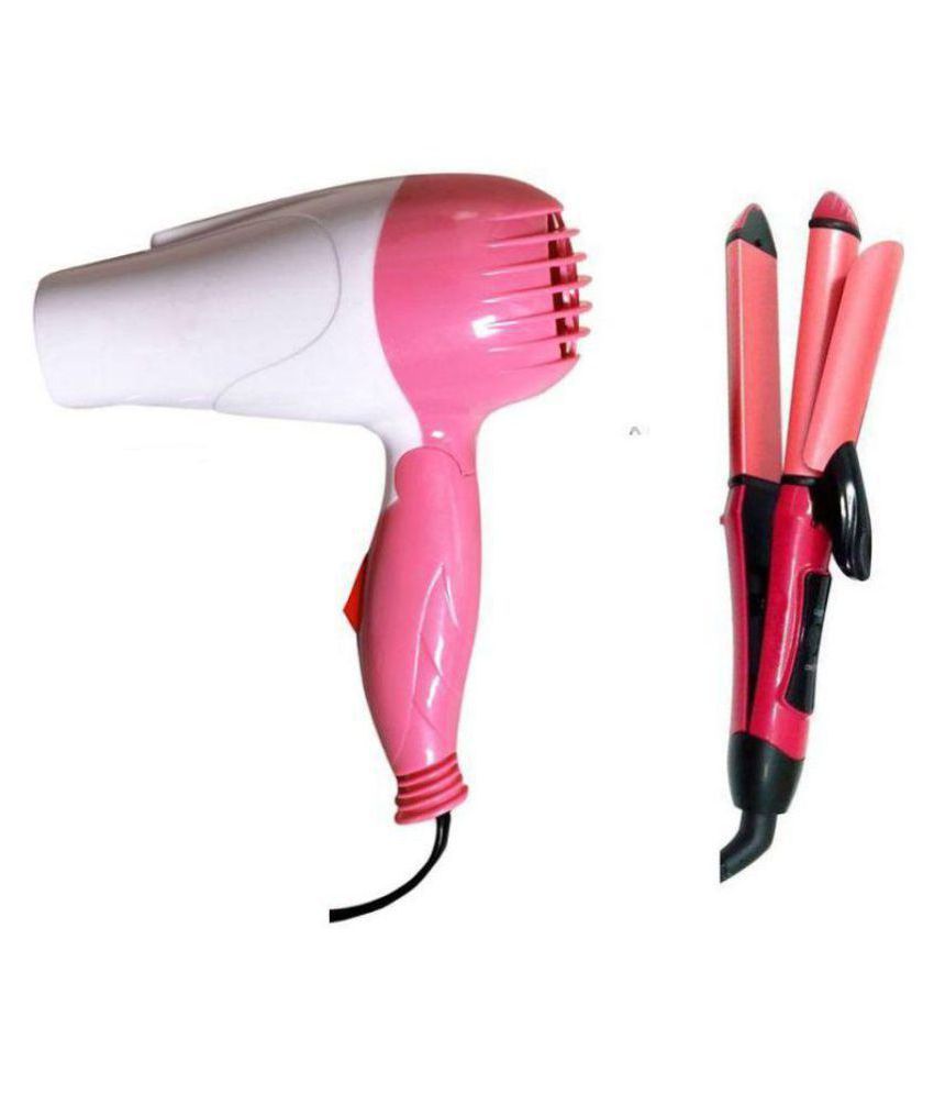 ZAKHEZA hair dryer& stetner Hair Dryer ( pink ) - Buy ZAKHEZA hair dryer&  stetner Hair Dryer ( pink ) Online at Best Prices in India on Snapdeal