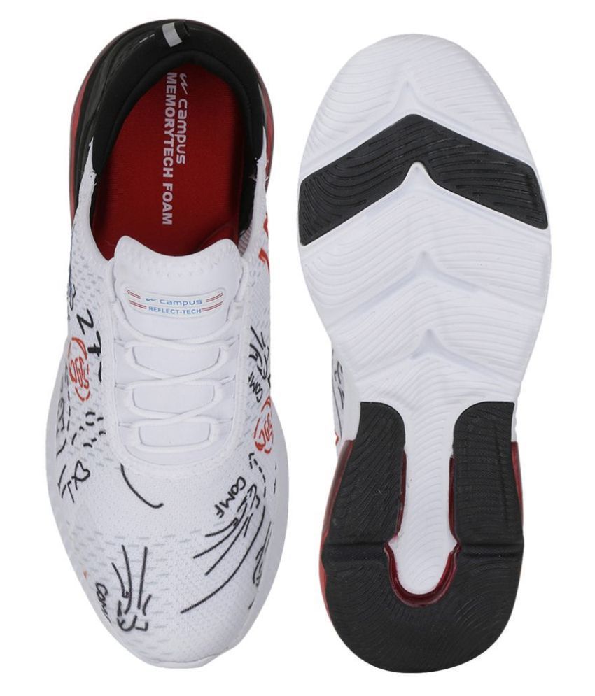 Campus DRAGON-PLUS White Running Shoes 