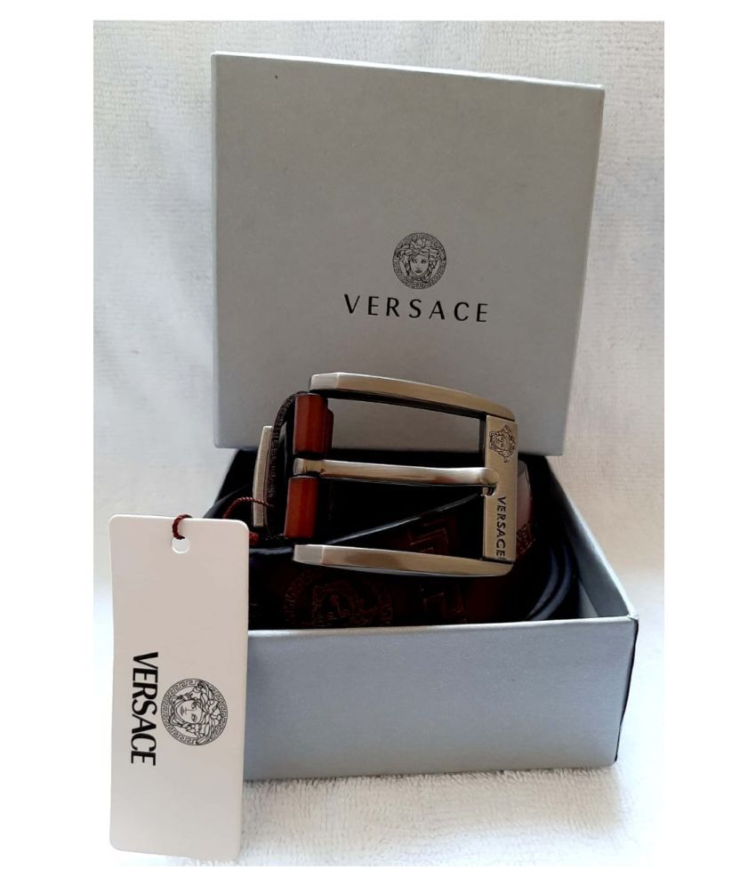 tan versace belt