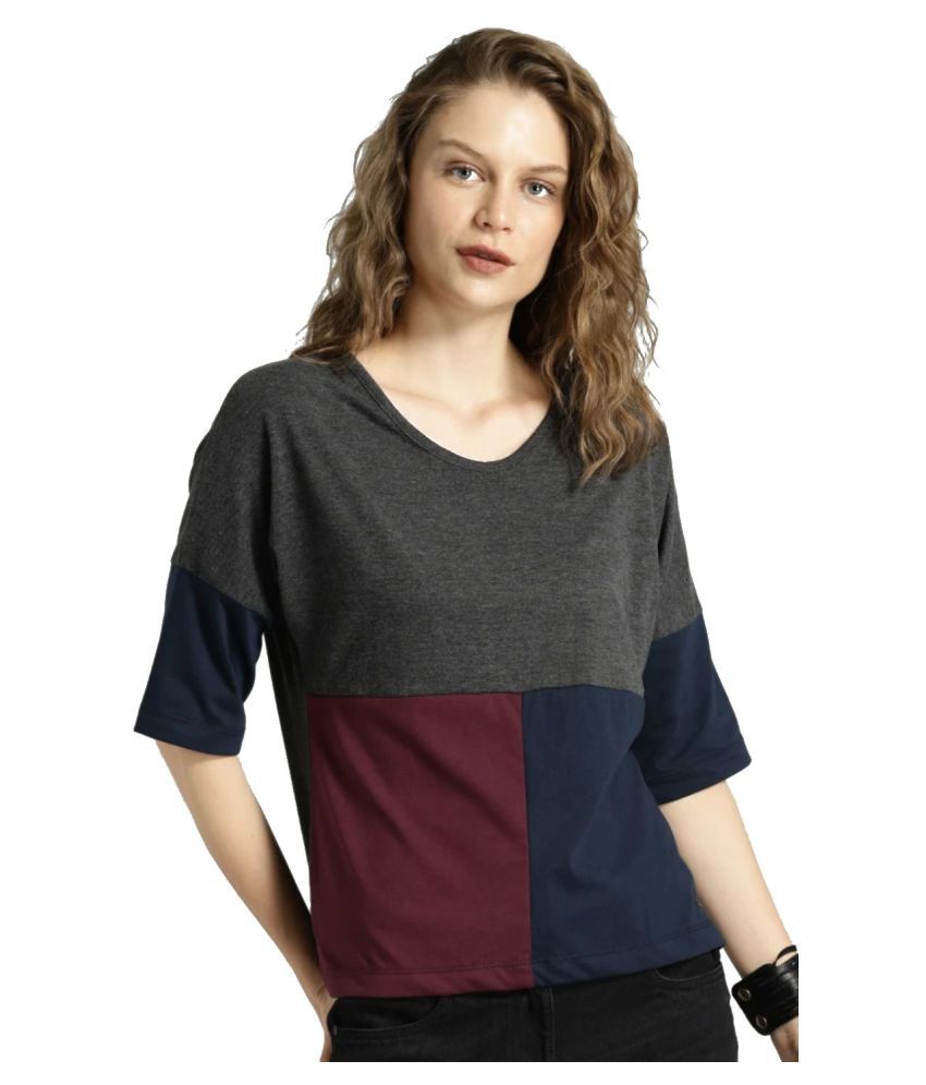 Buy FRESHTREND Cotton Multi Color T-Shirts Online at Best Prices in ...