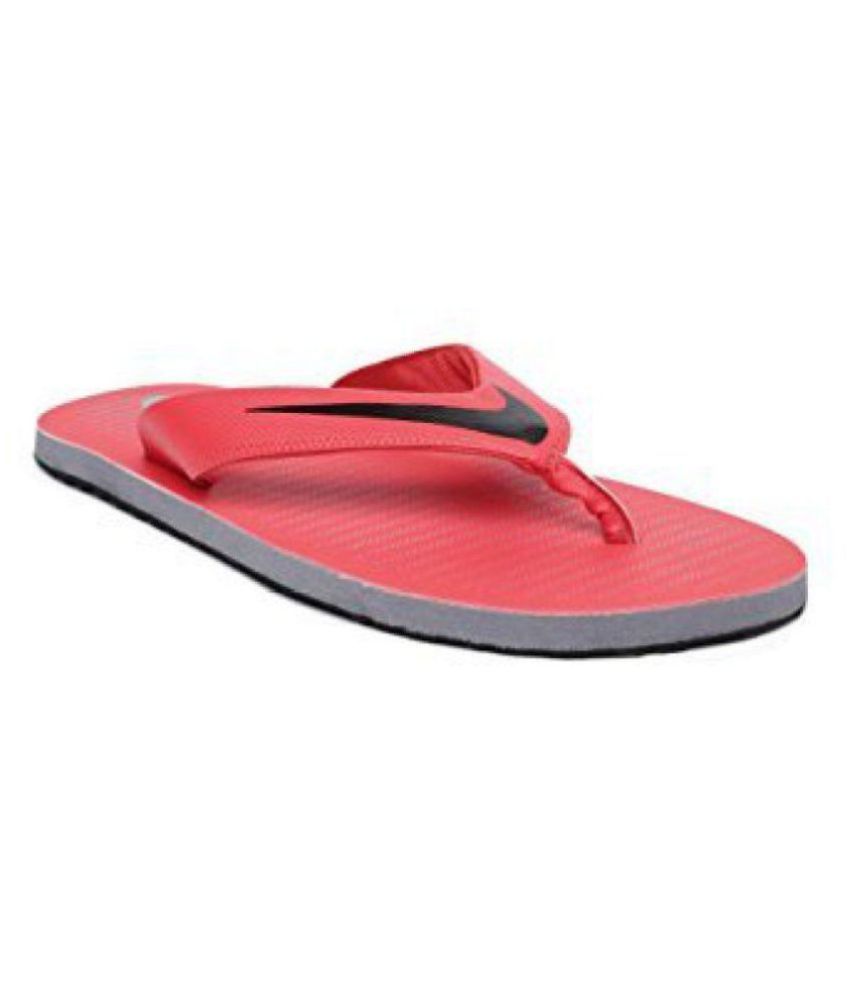 nike red thong flip flop