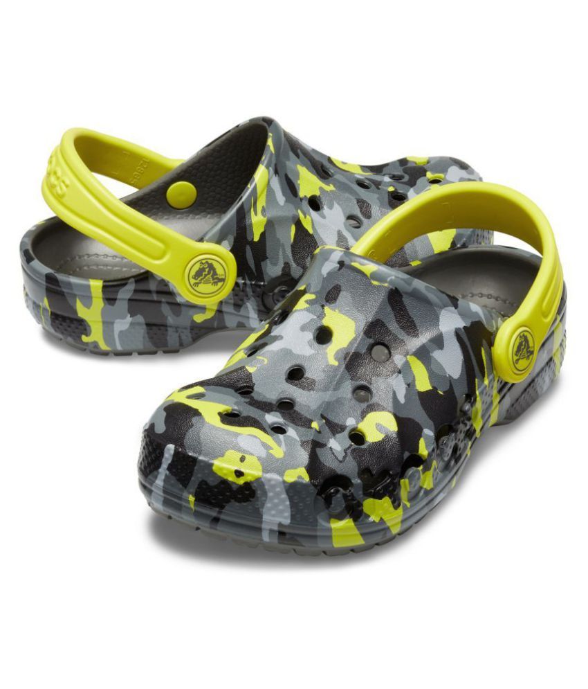 Crocs Baya Seasonal Graphic Grey Kids Clog Price in India Buy Crocs