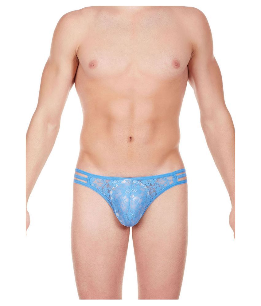     			La Intimo Nylon Men's G-String ( Blue )