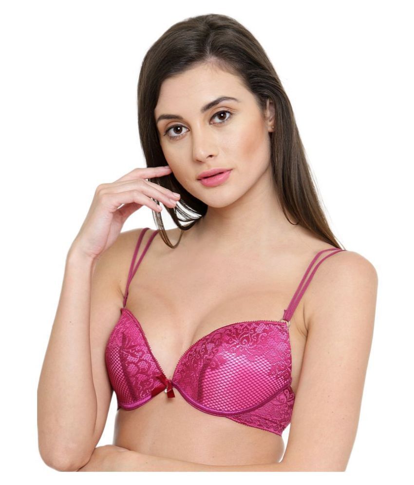 Buy Prettycat Lace Push Up Bra Pink Online At Best Prices In India