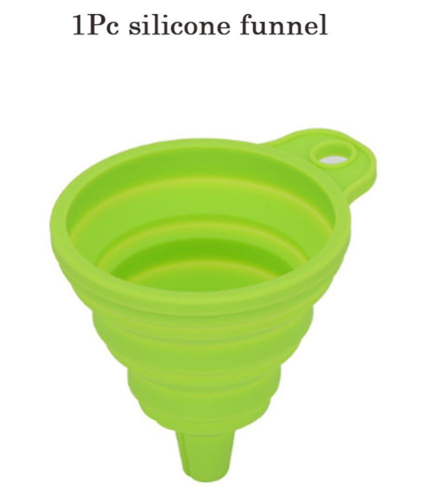 Cologo 1pc Green Color Silicone Folding Funnel Kitchen Supplies Buy Online At Best Price In India Snapdeal