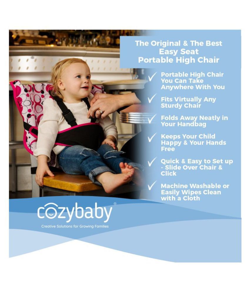 Cozy Cover Easy Seat Portable High Chair Black/Green Buy Cozy Cover