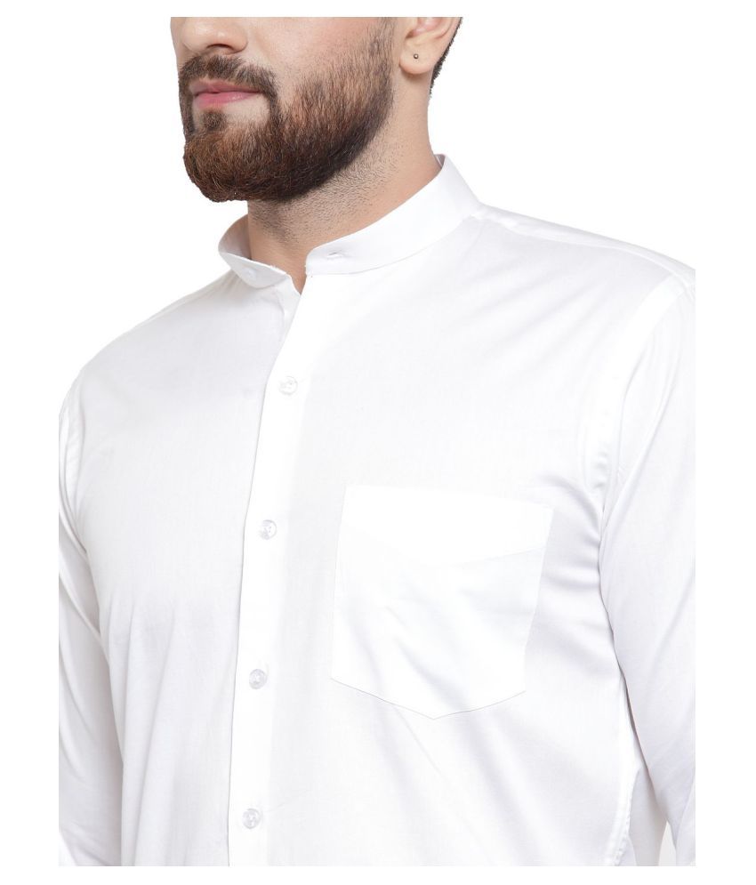 Hancock 100 Percent Cotton White Solids Formal Shirt - Buy Hancock 100 ...