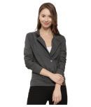 Campus Sutra Cotton Grey Quiltted Jackets