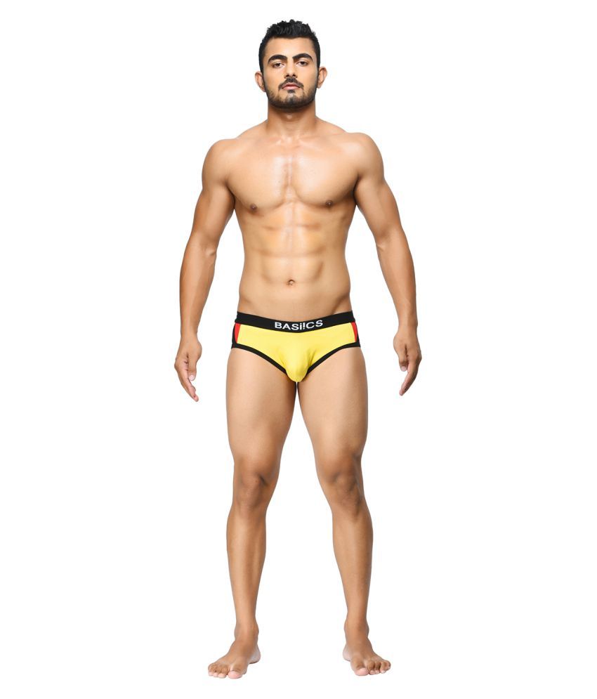     			La Intimo Cotton Men's Briefs ( Yellow )