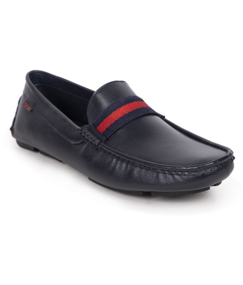 dune navy loafers