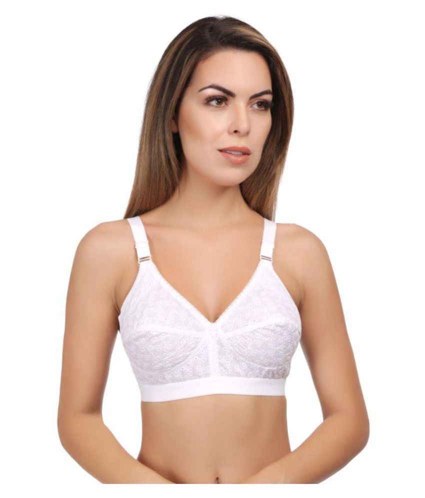     			Eve's Beauty Cotton Non Padded Women's Minimizer Bra ( White )