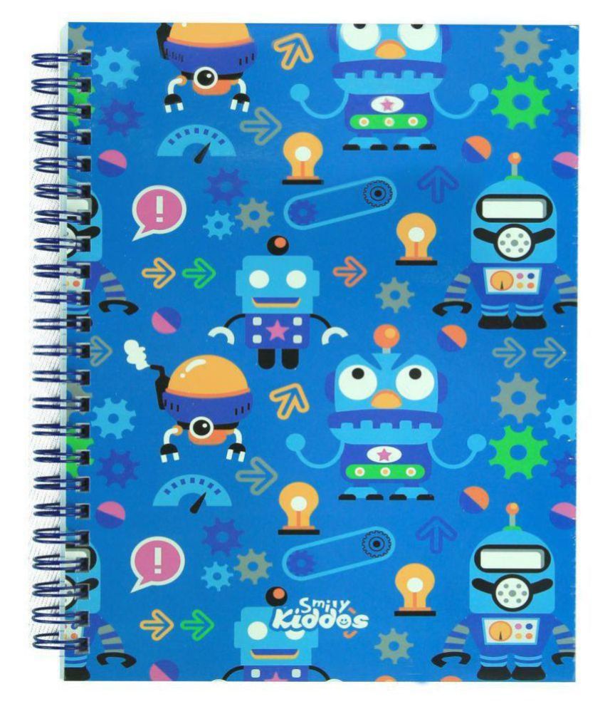 Smily a5 Lined Notebook (Blue)| Kids Note Books SET OF 2 | School Note Books | Smily Kiddos