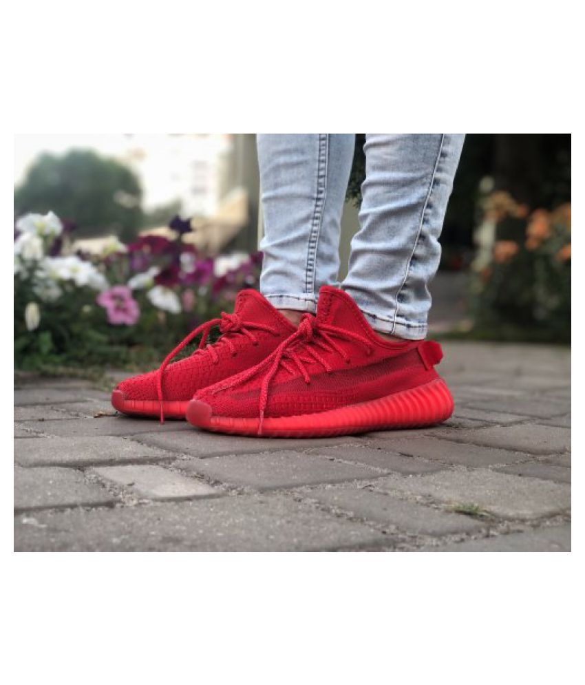 radical binario bolsillo Adidas Yeezy Boost 350 V2 Running Shoes Red: Buy Online at Best Price on  Snapdeal