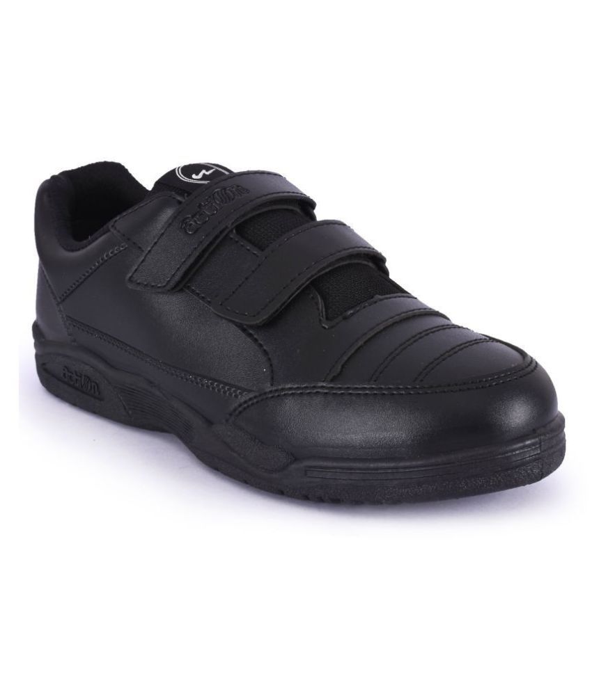 BINGO-151 Black colored school shoes for boys