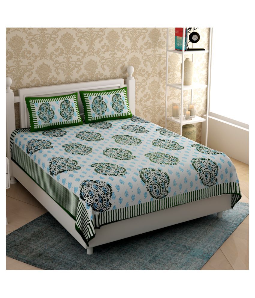 Varde Cotton Double Bedsheet with 2 Pillow Covers Buy Varde Cotton