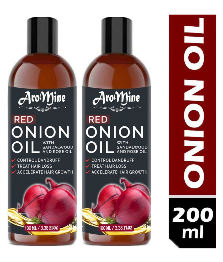 Aromine Red Onion Oil For Hair Growth Anti Dandruff Oil 200 Ml