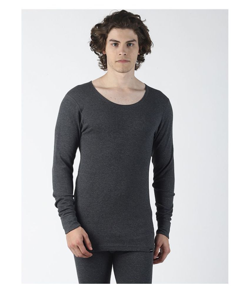     			Force NXT - Grey Cotton Blend Men's Thermal Tops ( Pack of 1 )
