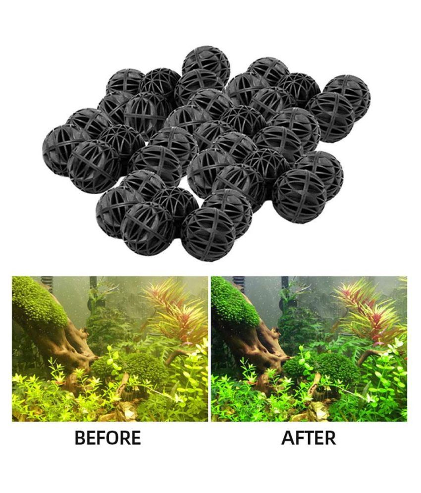 Jainsons Pet Products Aquarium Fish Tank Filter Kits for Canister Filter, Top Filters (50 Pcs Bio Balls (1 Inch)
