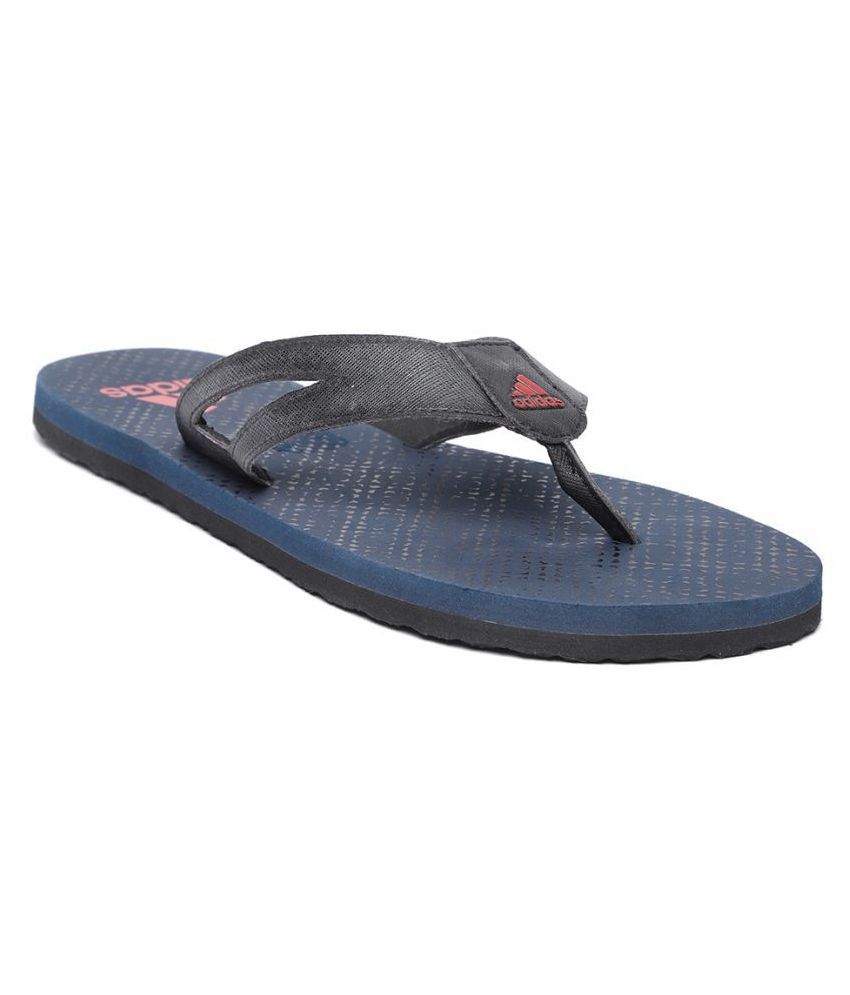 adidas black thong flip flop