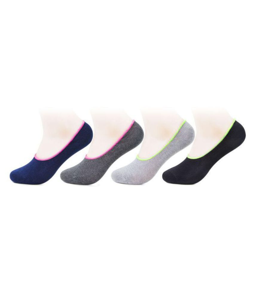     			Bonjour Womens Cotton Loafer Socks-pack of 4