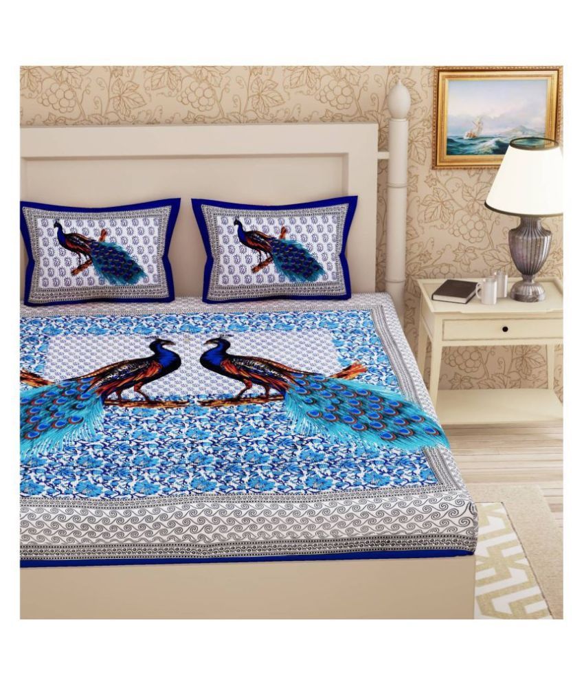 Frionkandy Cotton Double Bedsheet with 2 Pillow Covers Buy Frionkandy
