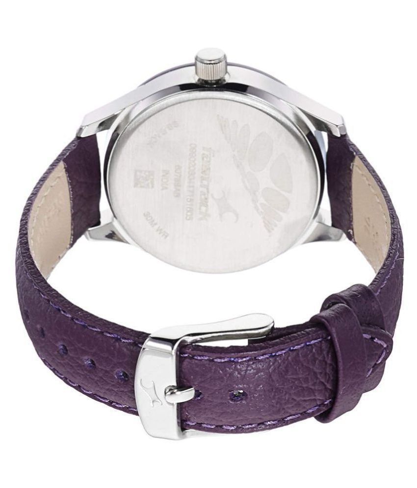 fastrack leather belt watches for womens