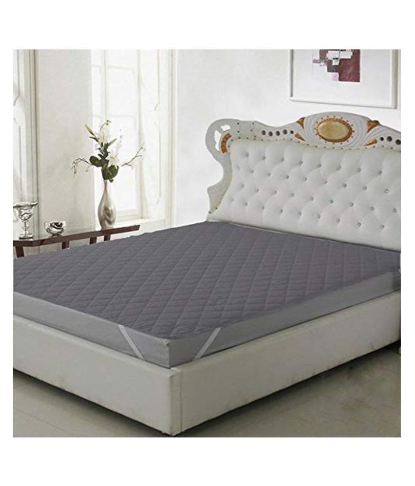 MR Brothers 150 GSM Microfiber Grey Quilted Mattress ...
