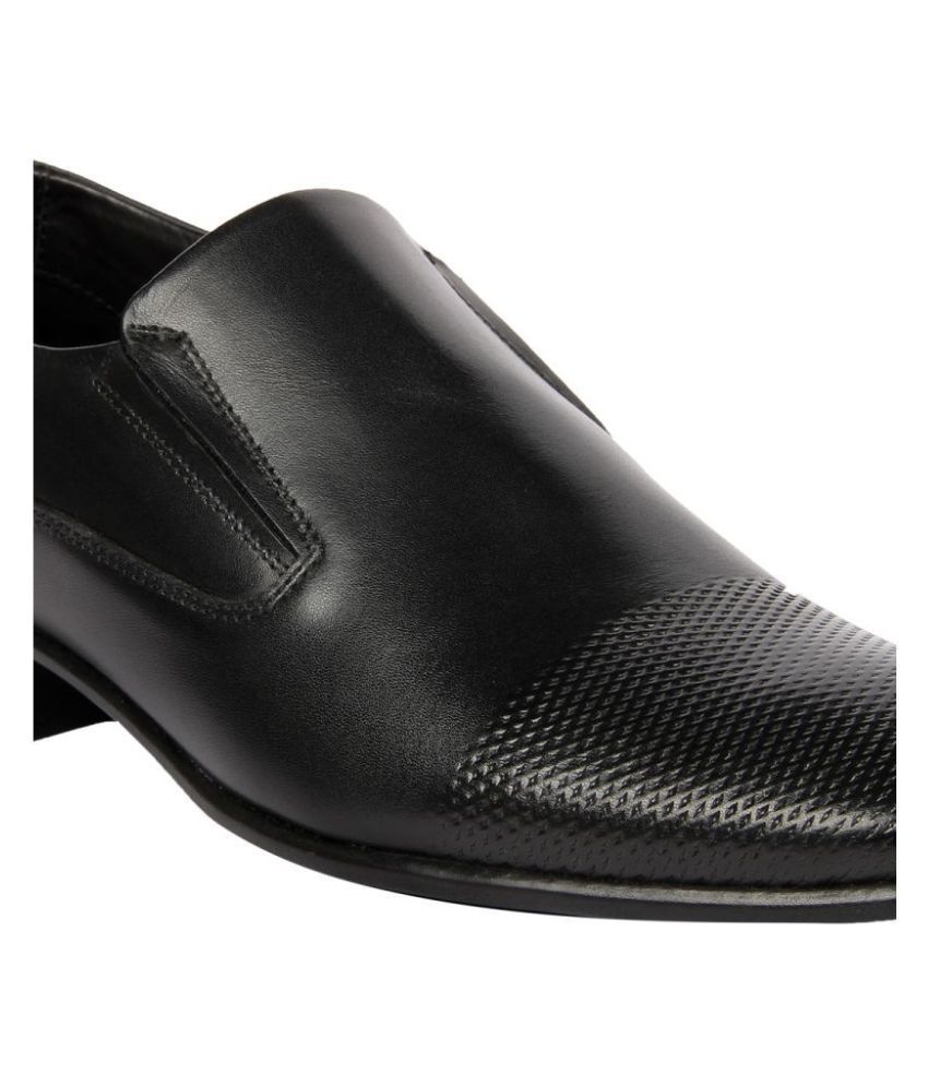 Franco Leone Slip On Black Formal Shoes Price in India- Buy Franco ...