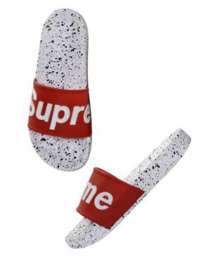 zappy white slippers