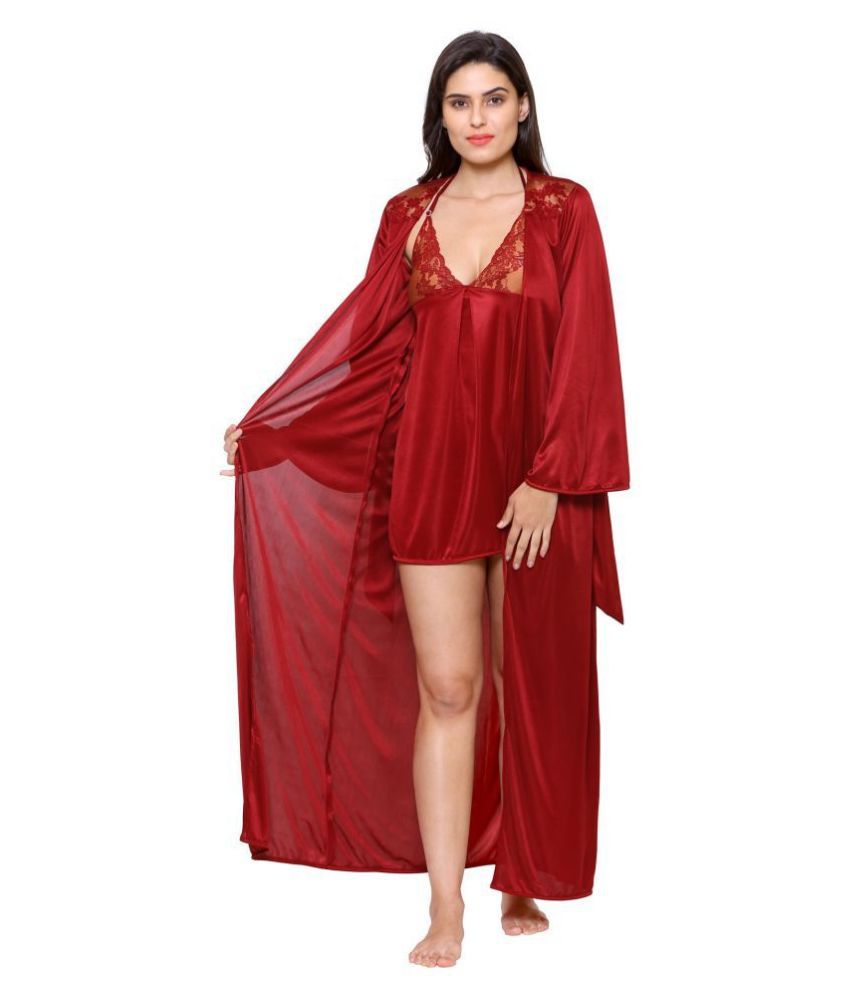 buy-klamotten-satin-nighty-night-gowns-maroon-online-at-best-prices-in-india-snapdeal