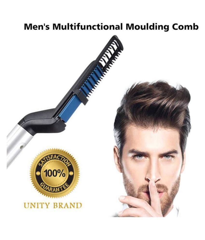 Upal Enterprise Modelling Comb Mens Hair Straightener Black