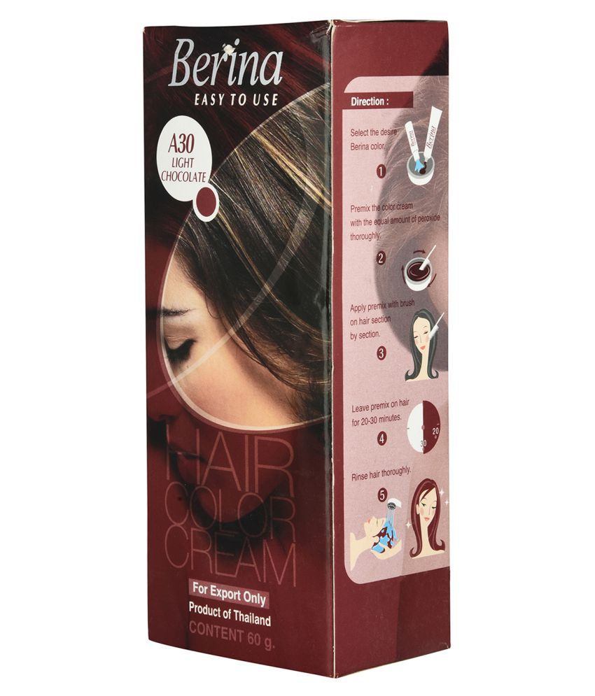     			Berina Light Chocolate  Semi Permanent Hair Color Brown 60 g