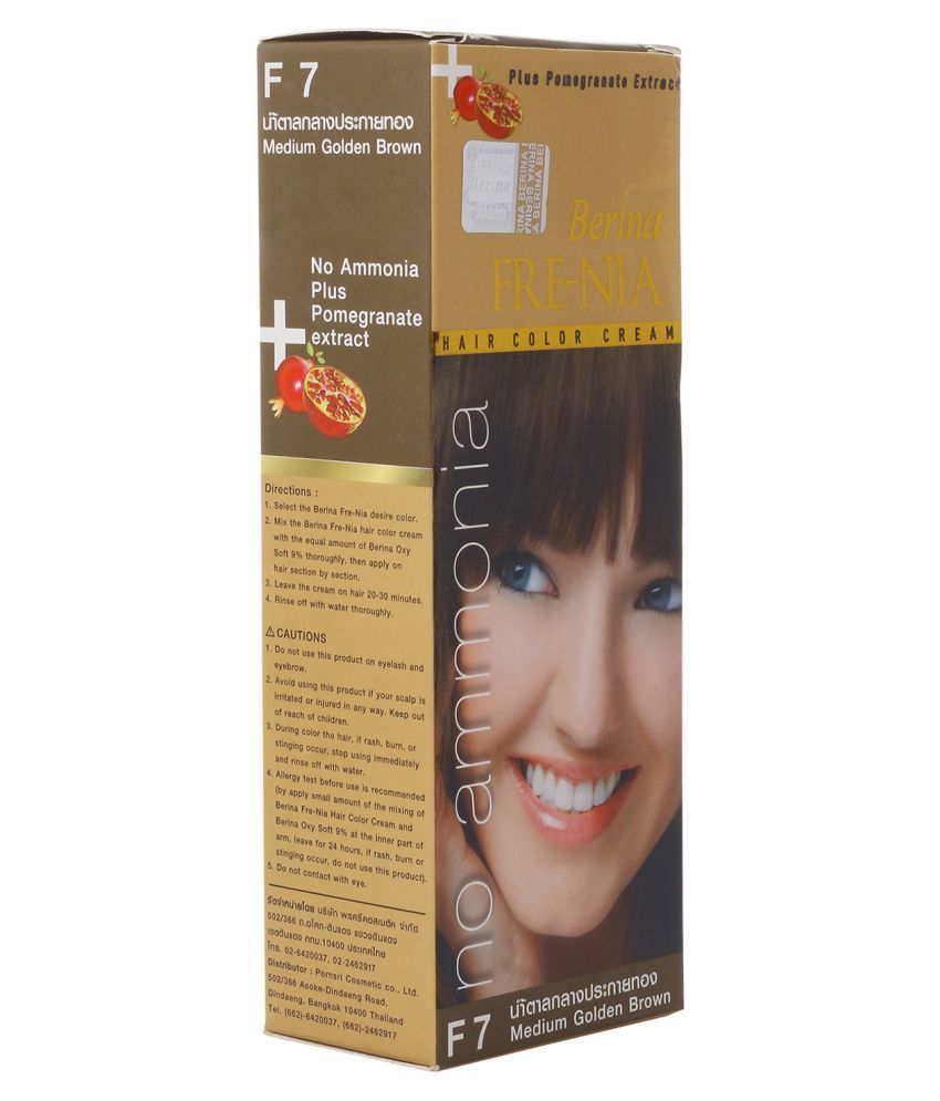 Berina Medium Golden Brown Fre Nia Semi Permanent Hair Color