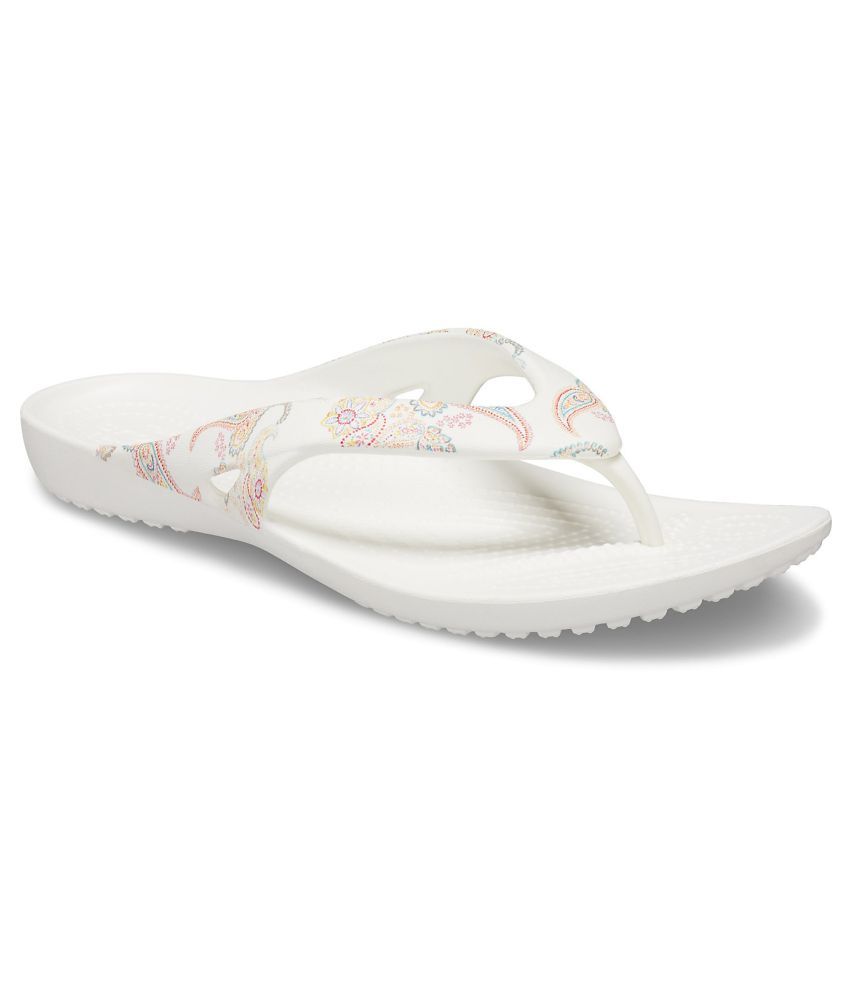 crocs white slippers price