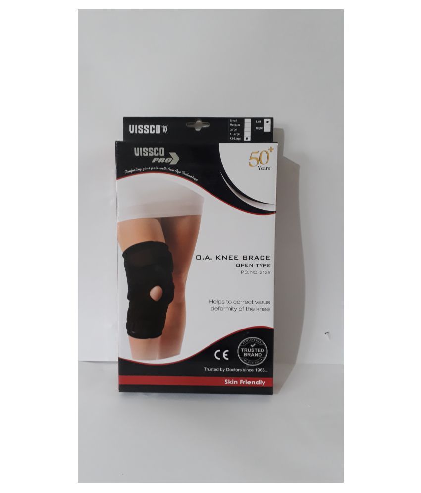 Vissco Rehabilitation OA Knee brace open type Left XXL: Buy Vissco ...