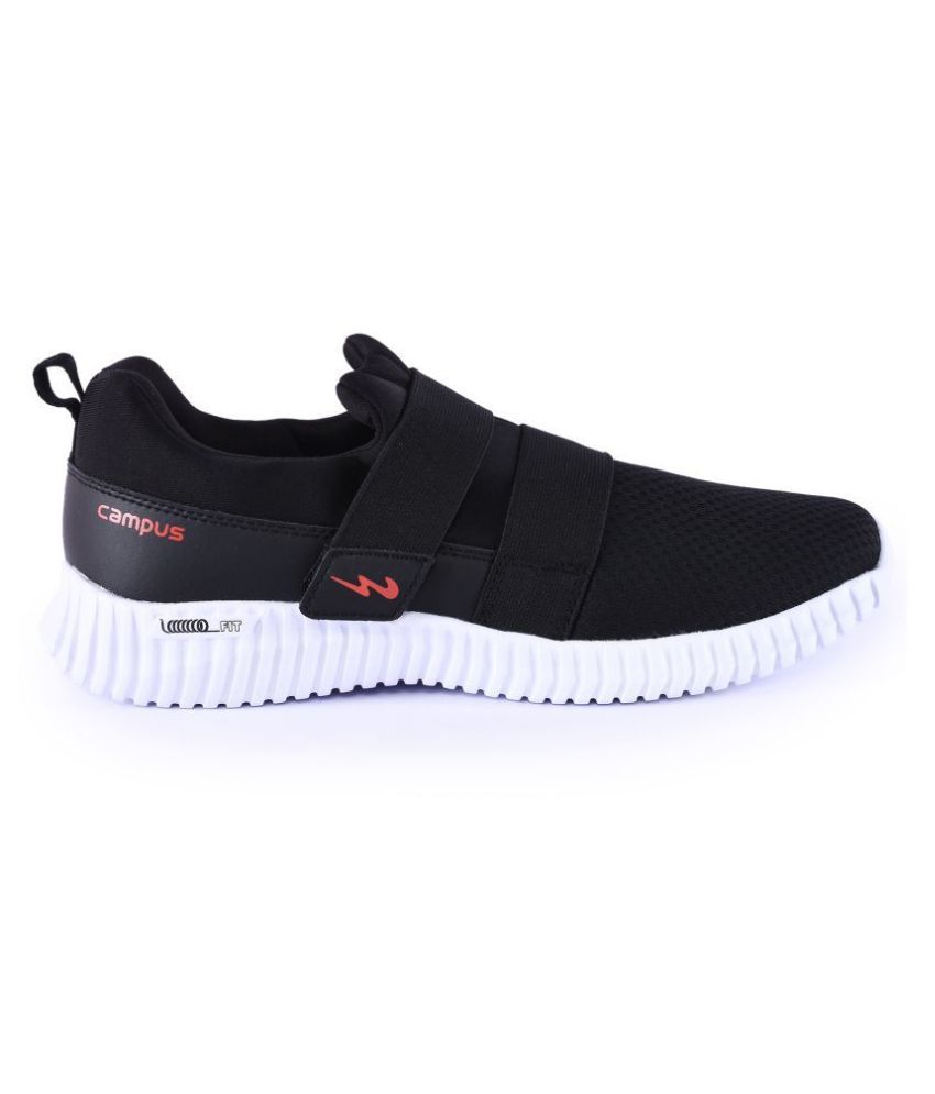 campus s cross black running shoes