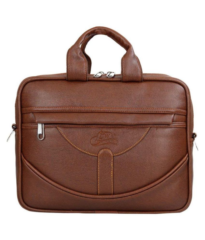 Leather World - Tan P.U Office Bag
