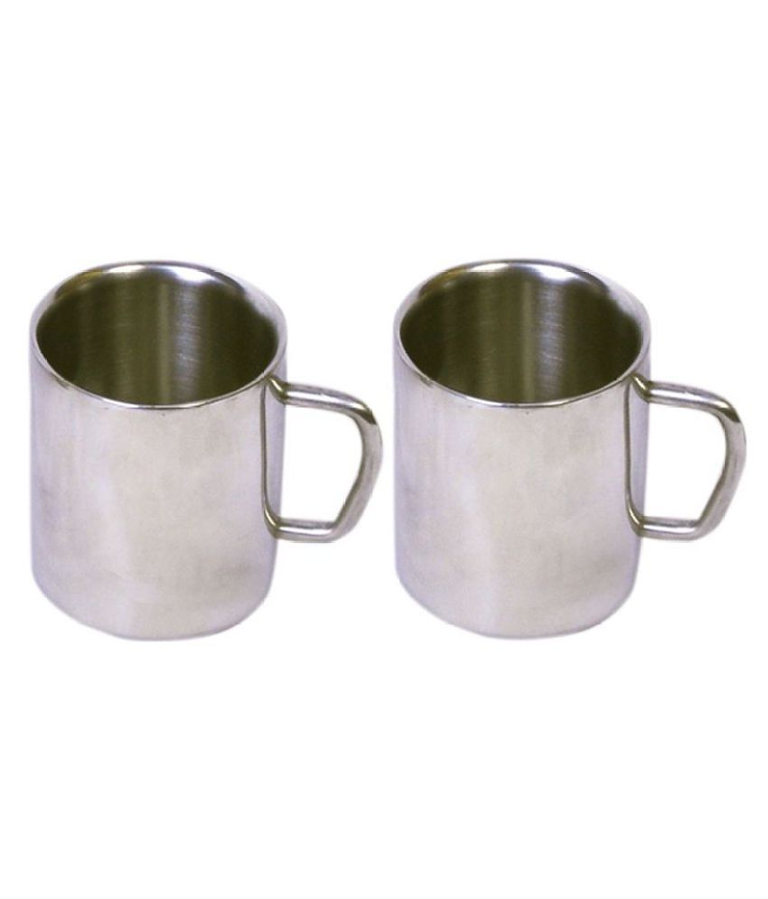     			Dynore Steel Small Sober cup Tea Cup 2 Pcs 180 ml