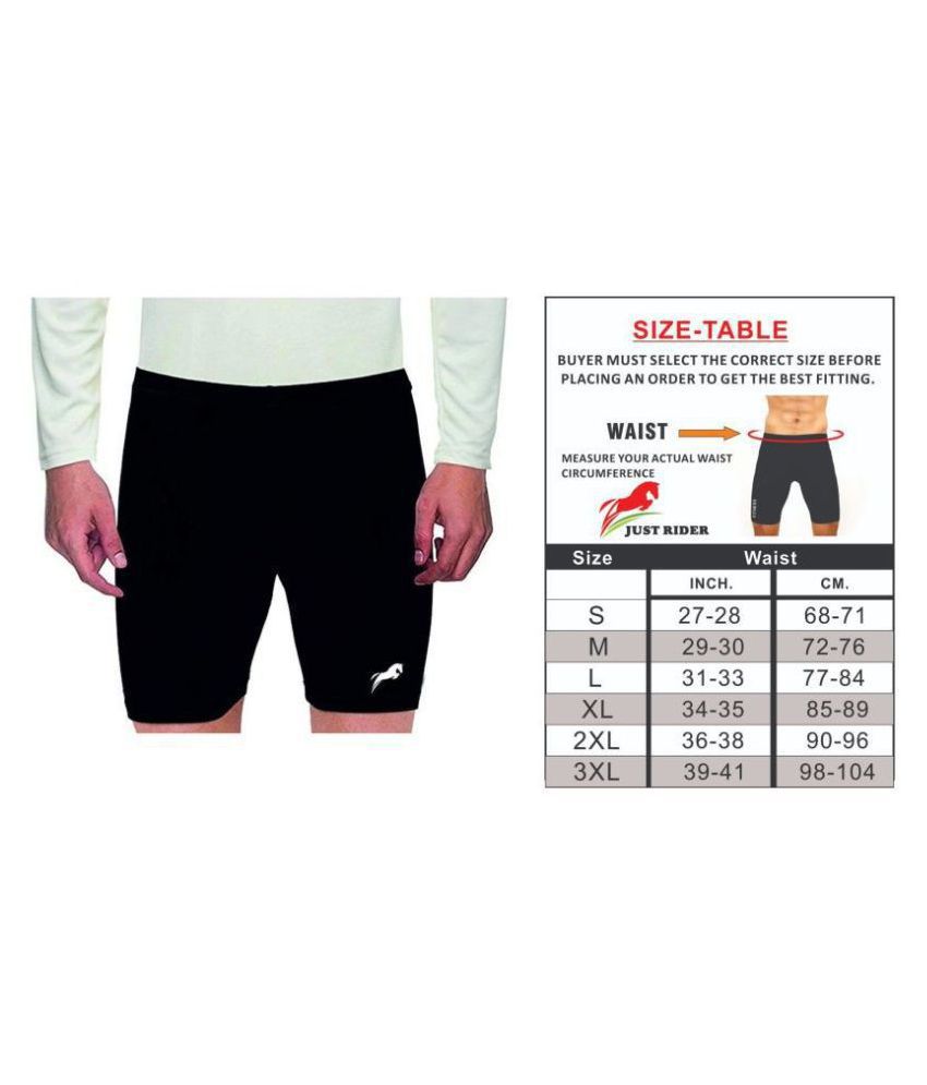     			Rider Compression Men's Shorts Tights 100% POLYSTER Skins for Gym, Running, Cycling, Swimming, Basketball, Cricket, Yoga, Football, Tennis, Badminton & Many More Sports