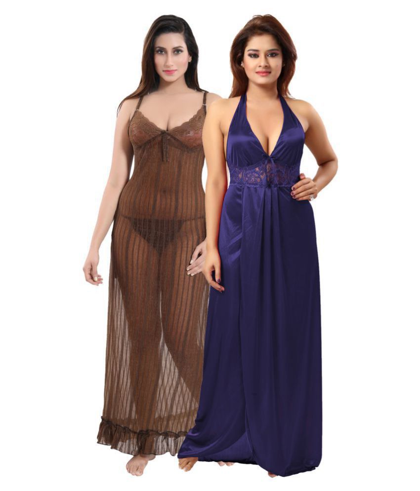 Buy Be You Net Night Dress - Multi ...