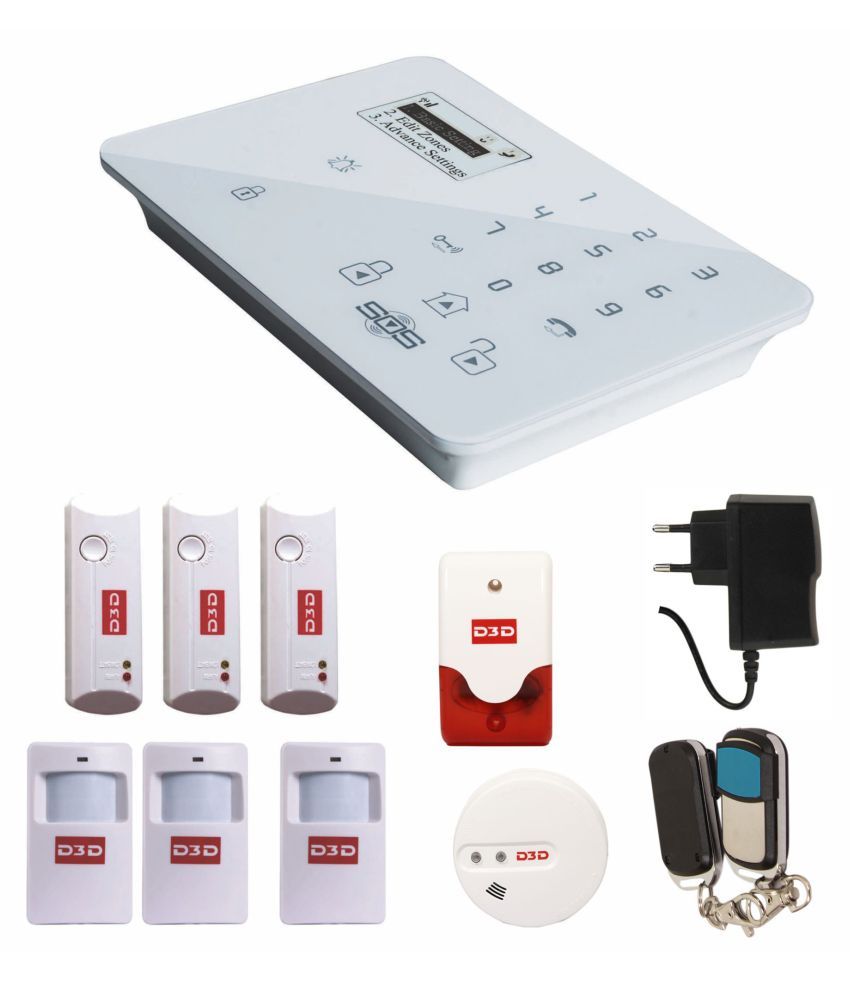 D3D D93P3D1S2R1F Burglar Alarm System Price in India Buy D3D