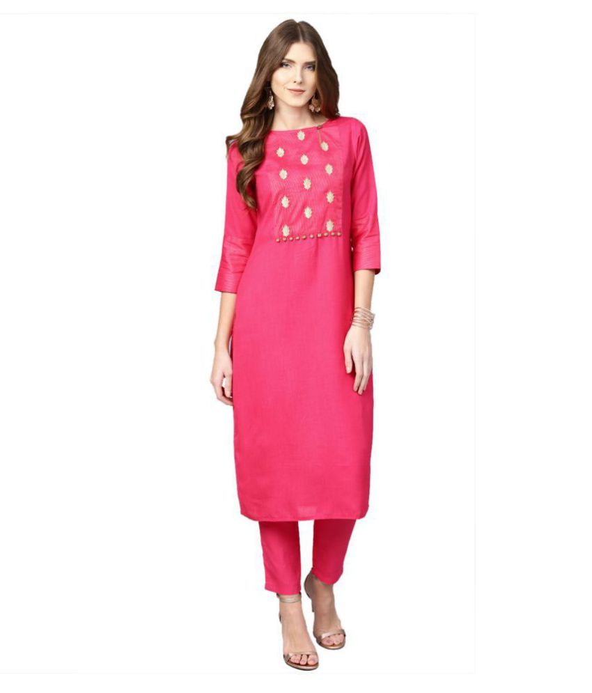 snapdeal kurti pant set