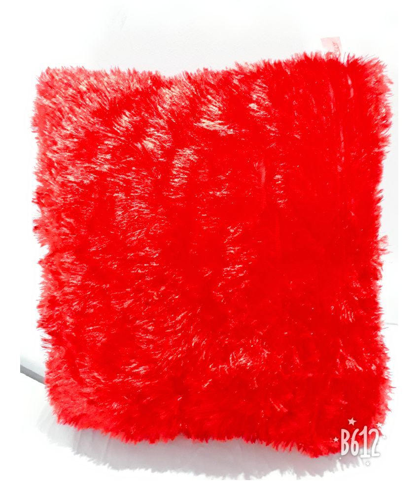 Yup Store Cusion Fur Pillow Red Buy Yup Store Cusion Fur Pillow