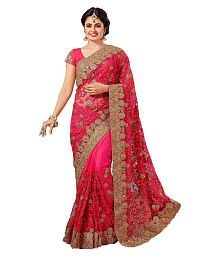 Saree Sari Indian Bollywood Ethnic Wedding Designer Women Wear Fancy Style L 9