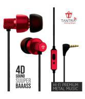 Tantra T1000 Super Extra Bass 225 In Ear Wired With Mic Headphones/Earphones