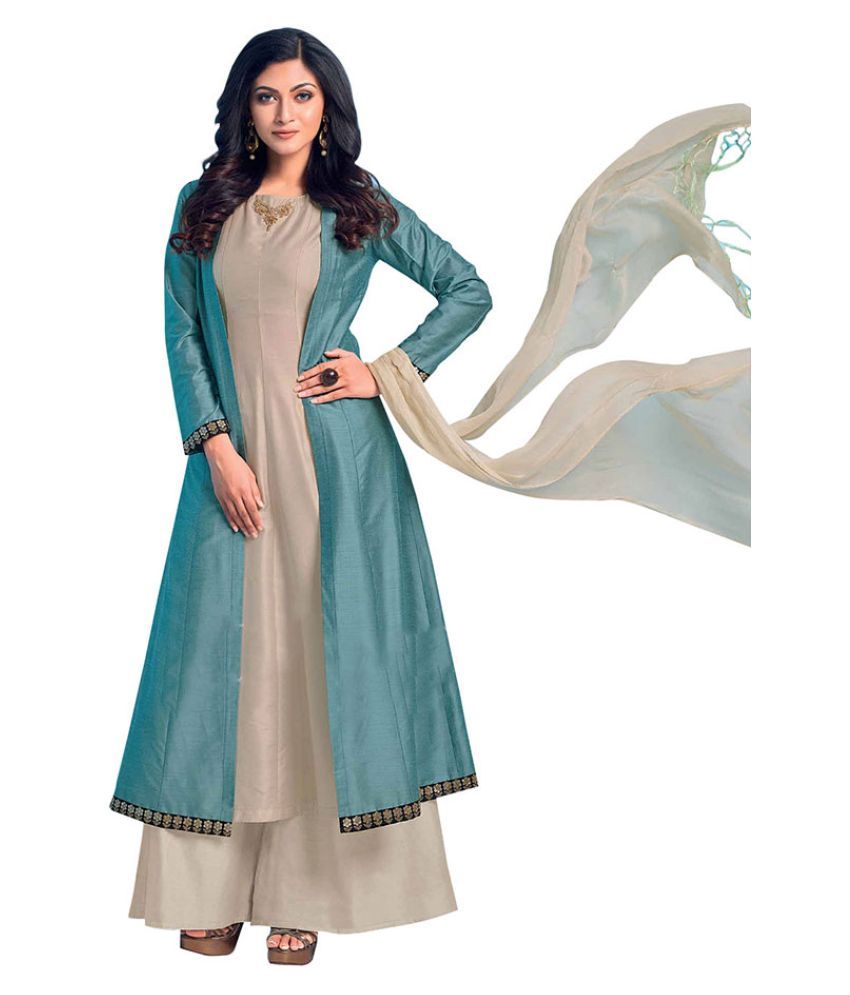 long jacket with palazzo