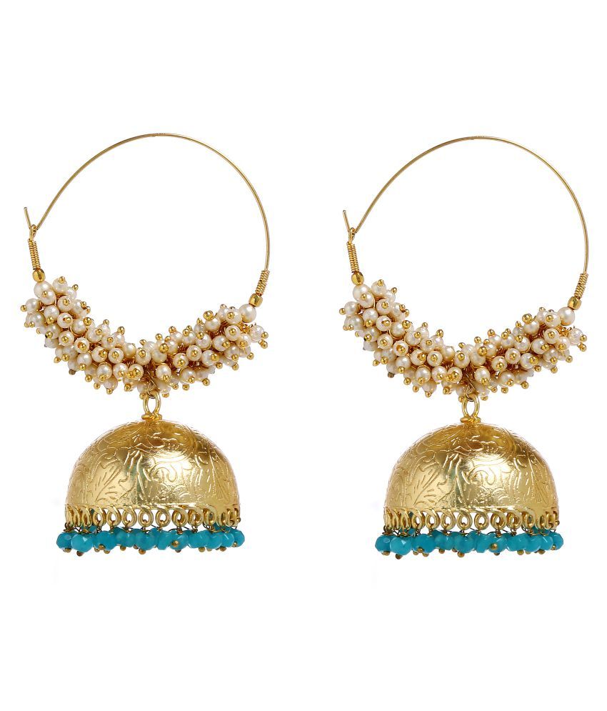 Women Artificial Fashion Jewellery Earring Made Of Kundan Gold Color